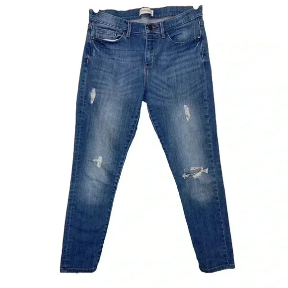 Banana Republic Distressed Skinny Ankle Jeans - Picture 1 of 7